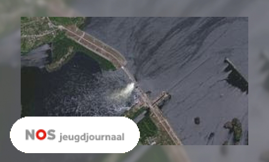 Plaatje Belangrijke dam in Oekraïne opgeblazen, ruzie over wie het heeft gedaan