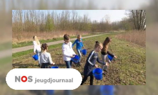 Plaatje Kinderen zaaien bloemen voor meer vlinders