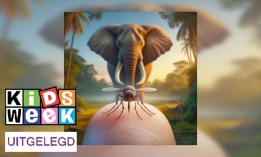 Plaatje Uitdrukking uitgelegd: ‘Van een mug een olifant maken’