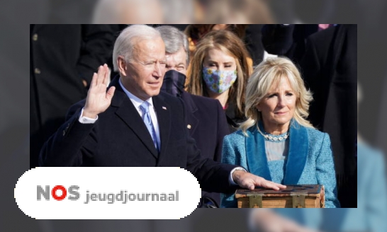 Plaatje Zo zag de inhuldiging van president Joe Biden eruit