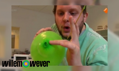 Waarom knalt een ballon als je hem kapot prikt?