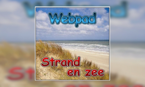 Plaatje Webpad strand en zee