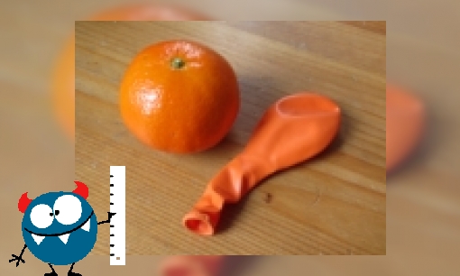 Plaatje Ballon en mandarijn