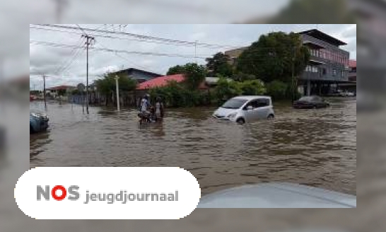 Plaatje Overlast door overstromingen in Suriname