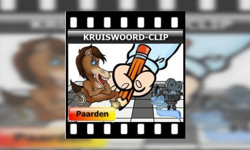 Plaatje Kruiswoord-clip Paarden