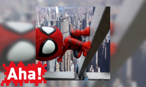 Plaatje Hoe kan het dat Spider-Man aan een gebouw blijft vastkleven?
