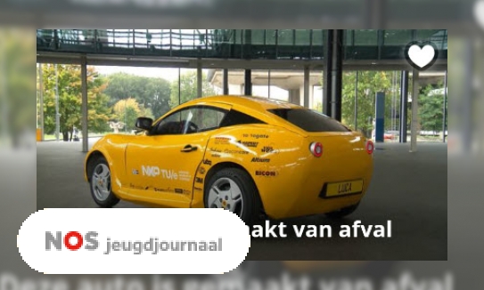 Deze auto is gemaakt van afval