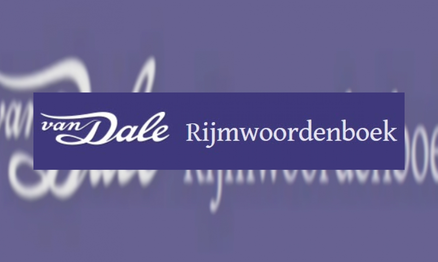 Van Dale Rijmwoordenboek