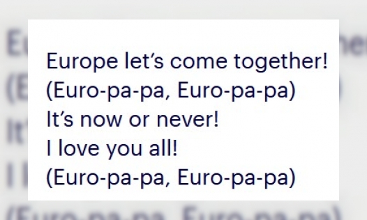 Songtekst Europapa - Joost Klein