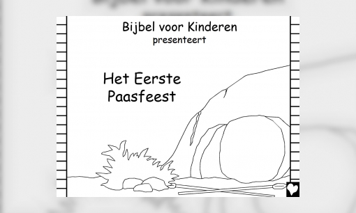 Plaatje Het eerste paasfeest (kleurboek)