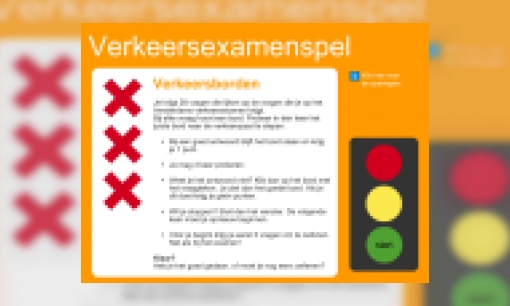 Plaatje Verkeersexamenspel ; Verkeersborden