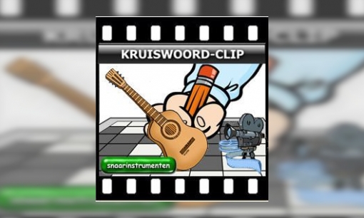 Plaatje Kruiswoord-clip Snaarinstrumenten