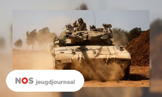 Plaatje Leger van Israël staat klaar om Gaza binnen te vallen