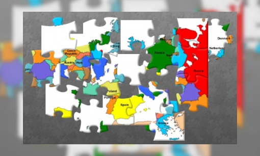 Plaatje Puzzel kaart Europa