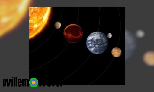 Plaatje Waarom kunnen we de planeet die naast ons staat niet met het blote oog zien en wel de maan en de zon?