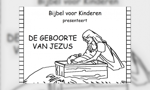 De geboorte van Jezus (kleurboek)