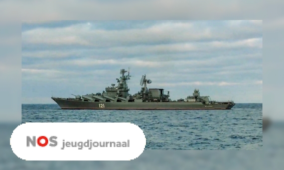 Plaatje Rusland: Belangrijkste oorlogsschip gezonken