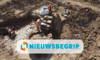 Plaatje Romeinse tempel gevonden in Zevenaar