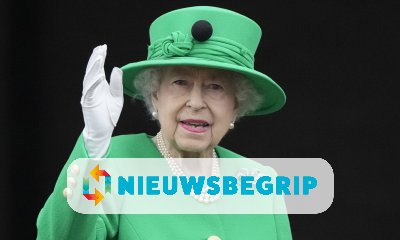 Plaatje Queen Elizabeth overleden