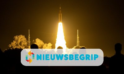 Plaatje Raket naar de maan