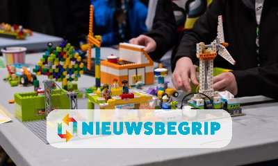 Plaatje Kinderen bouwen robots in FIRST LEGO League