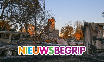 Plaatje Verwoestende bosbranden in Los Angeles