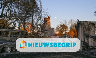 Plaatje Verwoestende bosbranden in Los Angeles