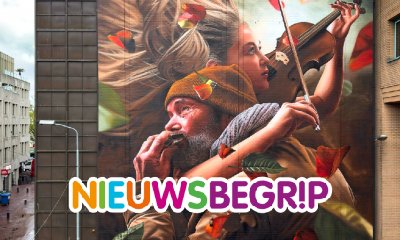 Plaatje Nederlandse muurschildering een van de mooiste van de wereld