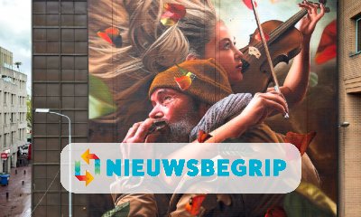 Plaatje Nederlandse muurschildering een van de mooiste van de wereld