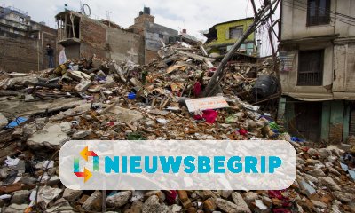 Plaatje Aardbevingen in Nepal