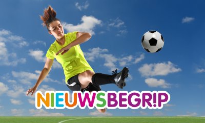 Plaatje EK voetbal voor vrouwen in Nederland