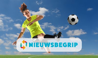 Plaatje EK voetbal voor vrouwen in Nederland