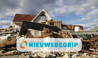 Plaatje Orkaan Irma treft Sint-Maarten