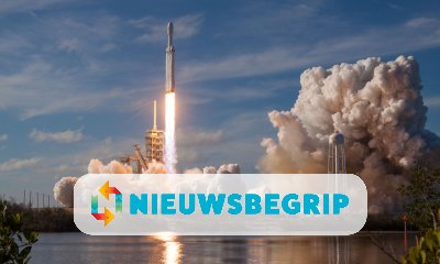 Plaatje Falcon Heavy-raket gelanceerd