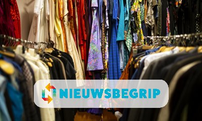Plaatje Tweedehands kleding populair