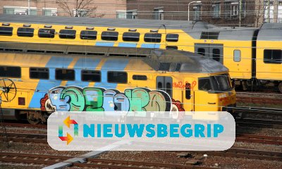 Plaatje NS bestrijdt graffitispuiters