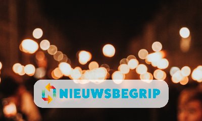 Plaatje Groningers protesteren met fakkeloptocht