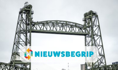 Plaatje Superjacht te groot voor Rotterdamse brug