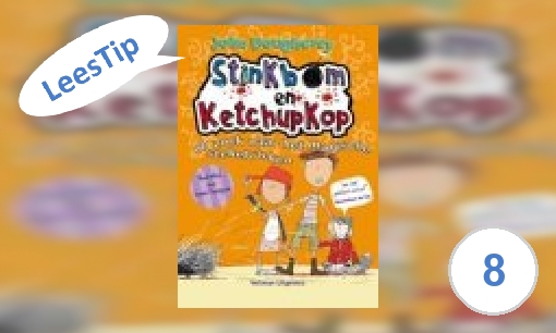 Plaatje Stinkbom en Ketchupkop op zoek naar het magische stekelvarken