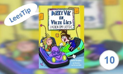 Plaatje Dikke Vik en Vieze Lies lachen om liefde