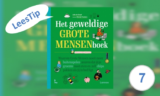 Plaatje Het geweldige Grote Mensenboek : Waarom Grote Mensen nooit meer buitenspelen, zeuren dat jij je groente moet eten en zelf chips pakken als jij in bed ligt